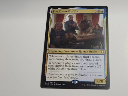 Magic the gathering mtg The Council of Four rare card Baldurs Gate