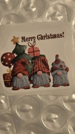 #7 Christmas Sticker (Gnome series)