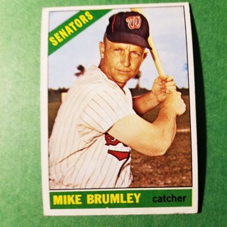 1966 - TOPPS BASEBALL CARD NO. 29 - MIKE BRUMLEY - SENATORS