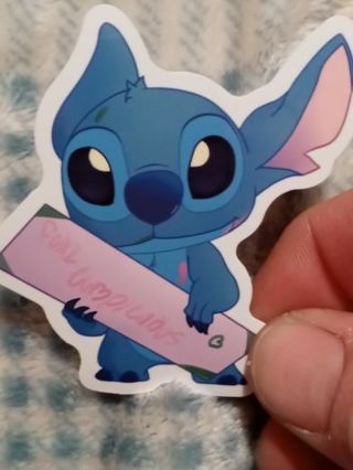 Stitch nice Cute vinyl sticker no refunds regular mail Very nice quality!