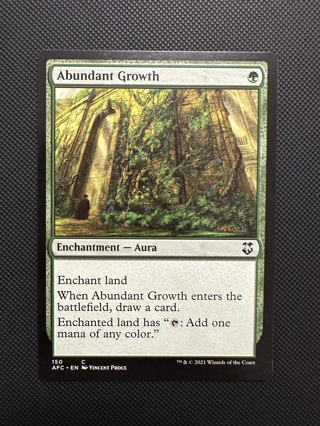 Abundant Growth Commander Magic the Gathering MTG Card