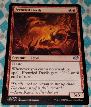 MTG ✨ Frenzied Devils - (U) 159/277 Crimson Vow (VOW) ✨ Magic the Gathering (2021)