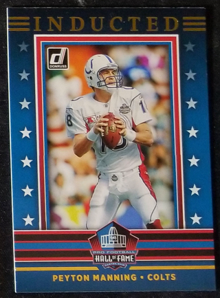 2021 Donruss Peyton Manning 'Inducted' Card