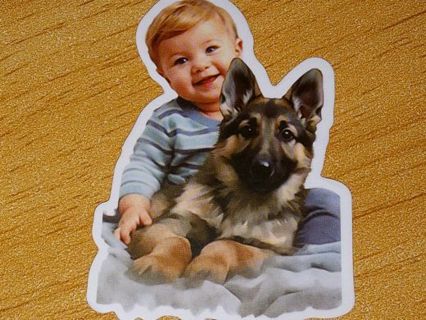 Dog Cute one new nice vinyl lab top sticker no refunds regular mail high quality!