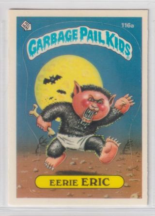 1986 TOPPS GARBAGE PAIL KIDS EERIE ERIC CARD