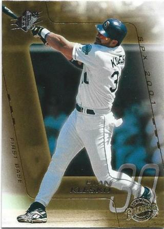 2001 UPPER DECK SPX RYAN KLESKO CARD