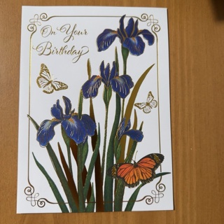 Iris Birthday Card