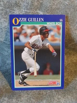 Baseball Trading Card Score 91 Ozzie Gullen
