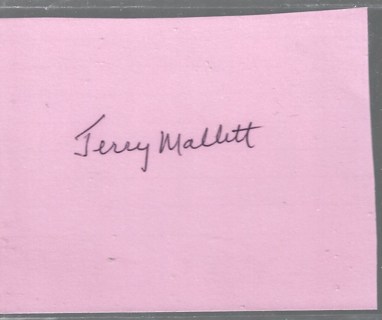 JERRY MALLETT BOSTON RED SOX AUTOGRAPHED CARD