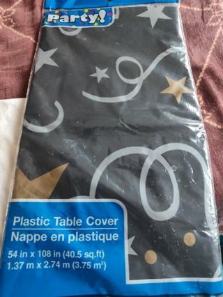 Plastic table cloth