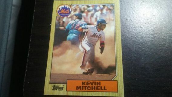 1987 TOPPS KEVIN MITCHELL NEW YORK METS BASEBALL CARD# 653