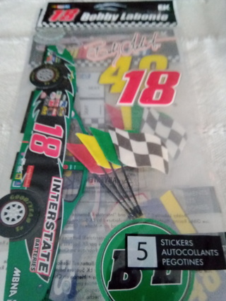 Nascar Bobby LaBonte #18 Race Car Vinyl Stickers