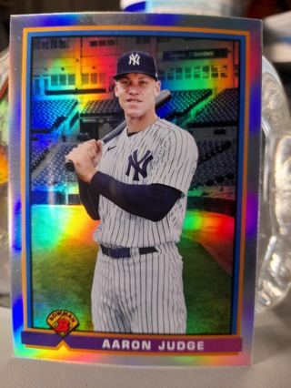 Aaron Judge Topps Bowman Chrome Refractor 2021 Yankees