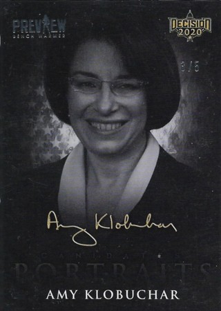 2020 Decision 2020 Candidate Portraits Preview Stamped #CP1 Amy Klobuchar 3/5