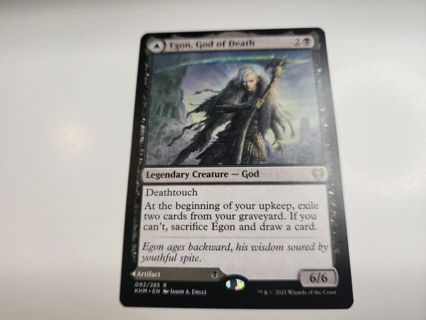 Magic the gathering mtg Egon God of Death rare card Kaldheim