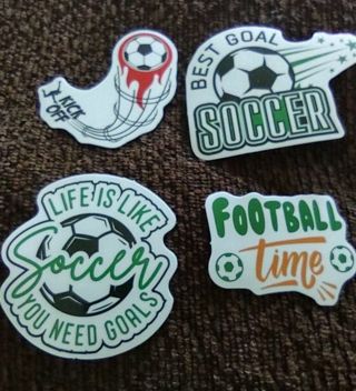 4 soccer football time kickoff goals stickers