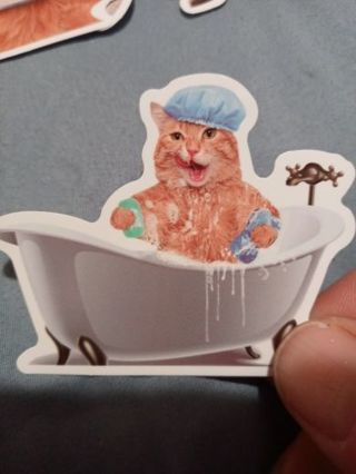 Cat Cute new one vinyl sticker no refunds regular mail only Very nice these are all nice