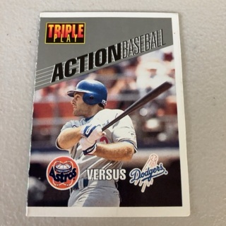 1993 Triple Play - Action Baseball Game #7 Mike Scioscia