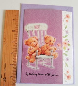 Bear Friendship Card (Spending Time with You) w/Envelope