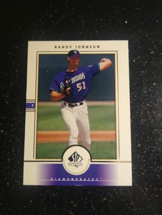 2000 UD SP Authentic Randy Johnson