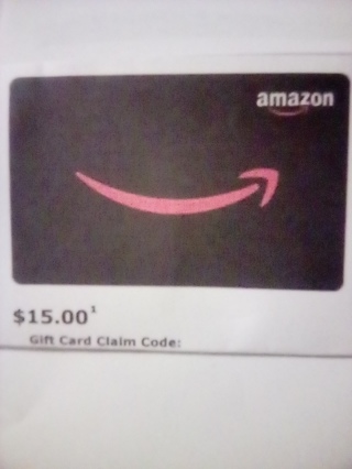 Amazon $15.00 e-gift code