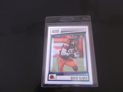 2022 Panini Score   David Njoku  card   #  201 Cleveland Browns