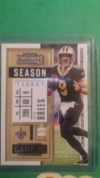 drew brees football card free shipping