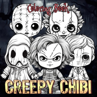 [NEW] Creepy Cuteness Coloring Book: Chibi & Scary Horror for Teens & Adults - Relax, Relieve Stress