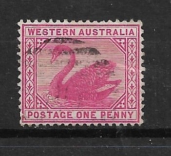 1890 western Australia Sc62 1p Swan used