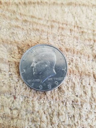 1989 D KENNEDY HALF DOLLAR COIN