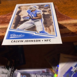 2017 panini classics Calvin Johnson football card 