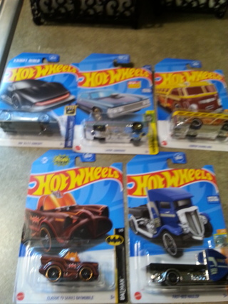 5 new Hotwheels