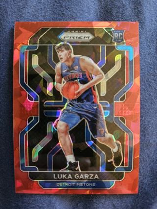 2021-22 Panini Prizm Red Ice Prizm Rookie Luka Garza