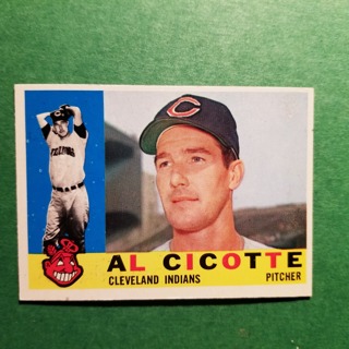 1960 - TOPPS EXMT - NRMT BASEBALL - CARD NO - 473 - AL CICOTTE - INDIANS