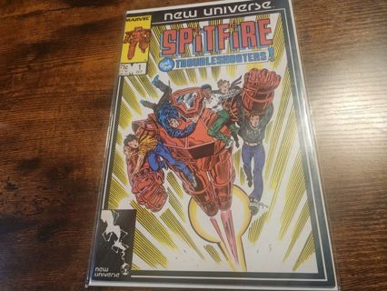 Marvel comics New Universe Spitfire and the troubleshooters #1