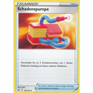 Tradingcard - Pokemon 2022 german Schadenspumpe 156/196 