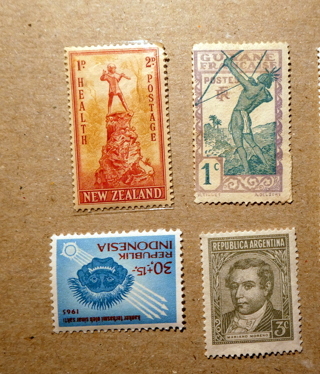 4- MNH OG New Zealand,Guyana. Indonesia & Argentina Postage Stamps.