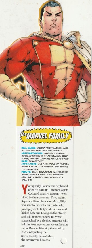 Fandex, DC Comics Card: Very Unusual Shape: THE MARVEL FAMILY