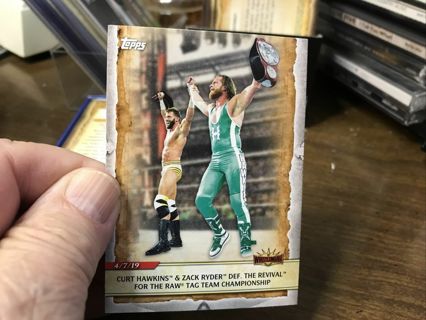 2020 Topps WWE Road to Wrestlemania Curt Hawkins Zack Ryder #52