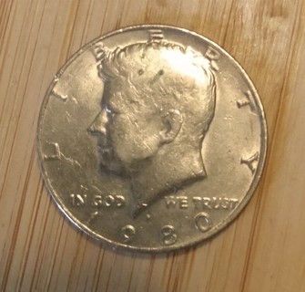Collectible Kennedy Half Dollar 1980