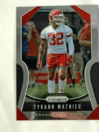 2019 Panini Prizm - Silver Prizm #214 Tyrann Mathieu  Kansas City Chiefs