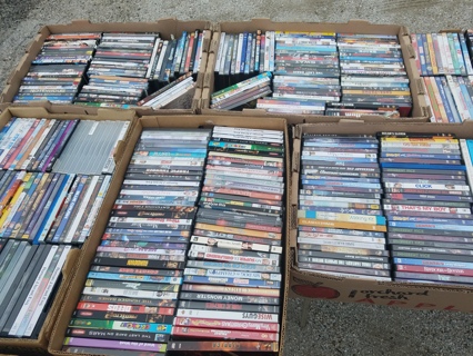 GRAB BAG MYSTERY BOX LOT OF 40 USED DVDs MOVIES NO DUPLICATES DUPS 40ct DVD Random