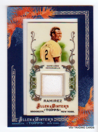 Hanley Ramirez, 2011 Topps Allen & Ginter Framed Mini RELIC Card AGR-HR, Florida Marlins, (LB10)