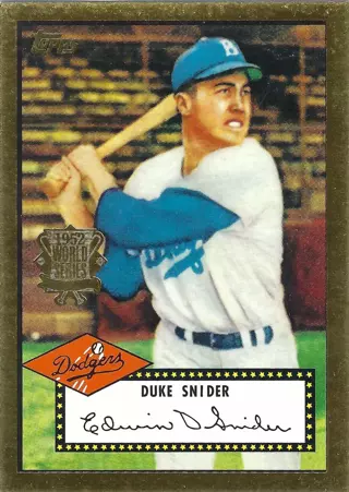 Duke Snider - 2001 Topps #52R-2 - 1952 World Series Gold #37 - MINT