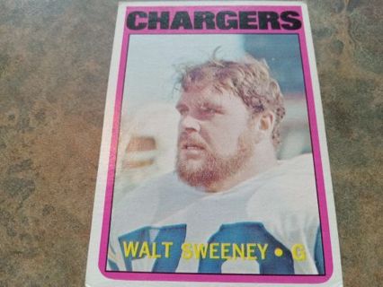 1972 TOPPS WALT SWEENEY SAN DIEGO CHARGERS FOOTBALL CARD# 63