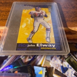 1995 upper deck coll choice you crash the game silver set John elway football card 