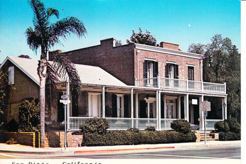 Vintage Postcard Wahaley House, San Diego, CA