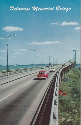 Vintage Unused Postcard: d: Delaware/New Jersey Bridge