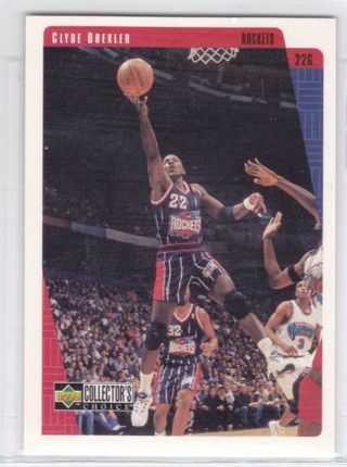 Clyde Drexler 1997-98 Upper Deck Collector's Choice Houston Rockets