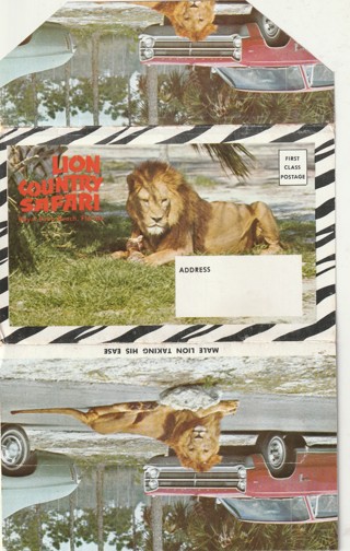 Vintage Souvenir Leaflet several views fold out: Lion Country Safari, Royal Palm Beach, FL